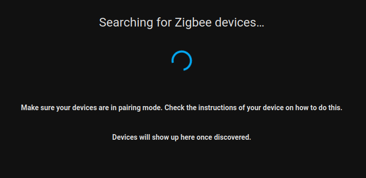 zigbee pairing view